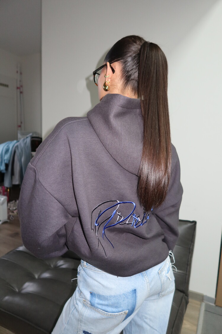 Priority Signature Hoodie / Dark Grey