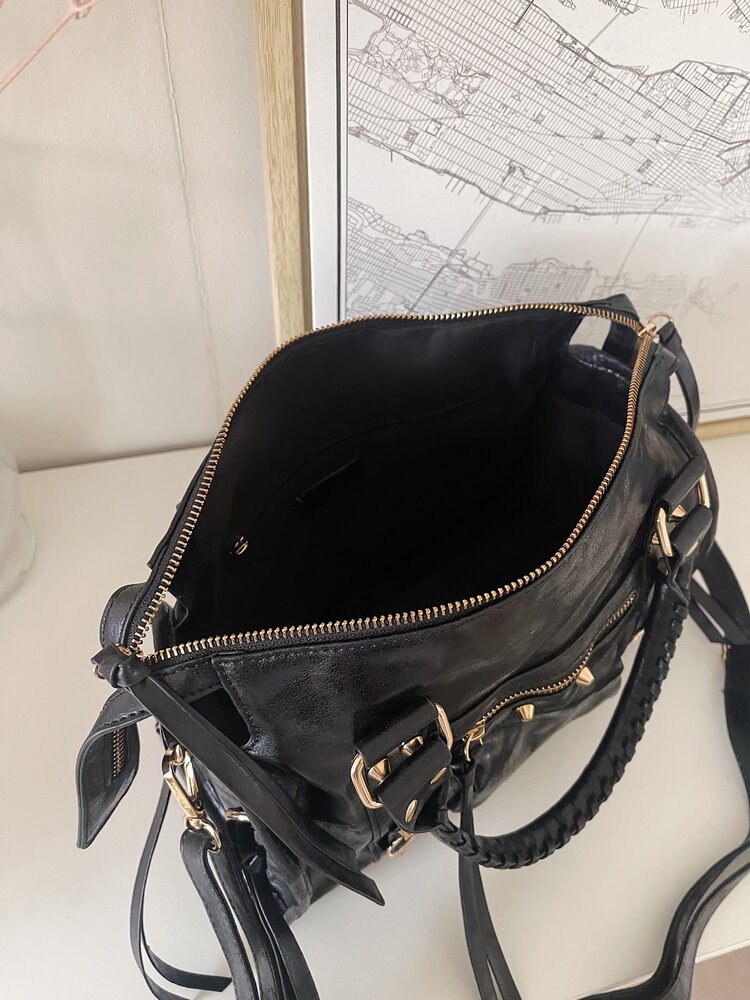 Sara City Studs Bag / Black