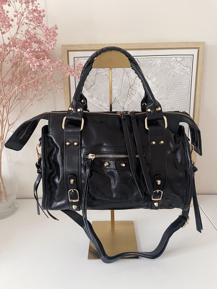 Sara City Studs Bag / Black