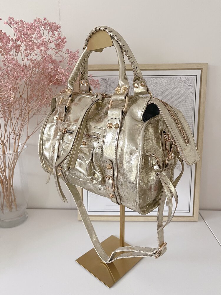 Sara City Studs Bag / Gold