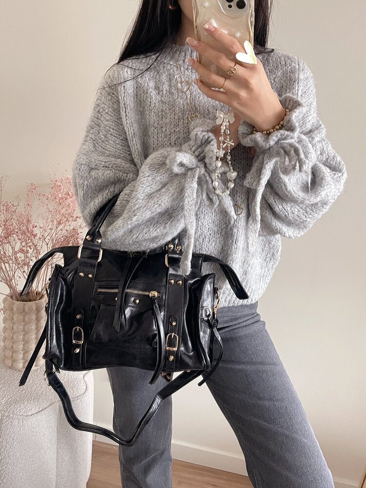 Sara City Studs Bag / Black