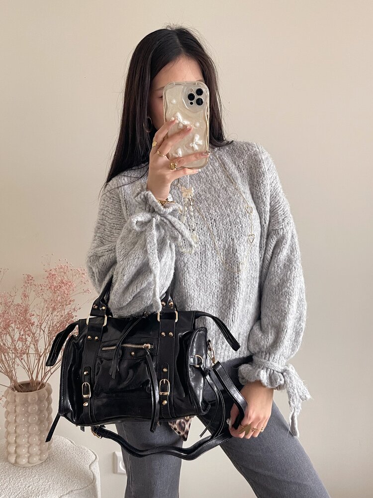 Sara City Studs Bag / Black