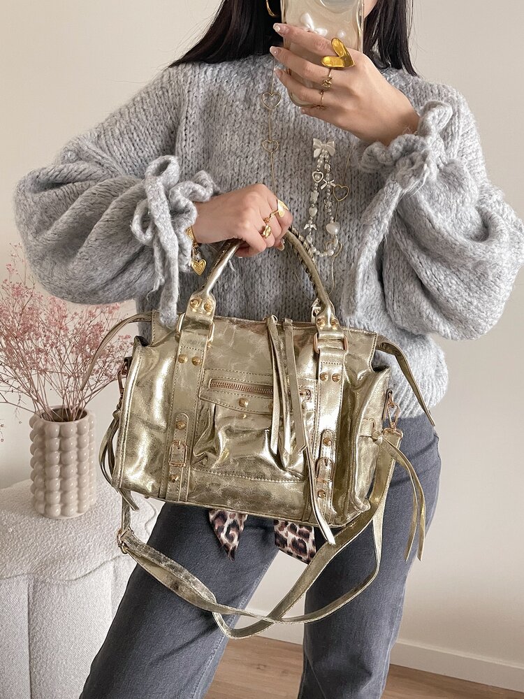 Sara City Studs Bag / Gold