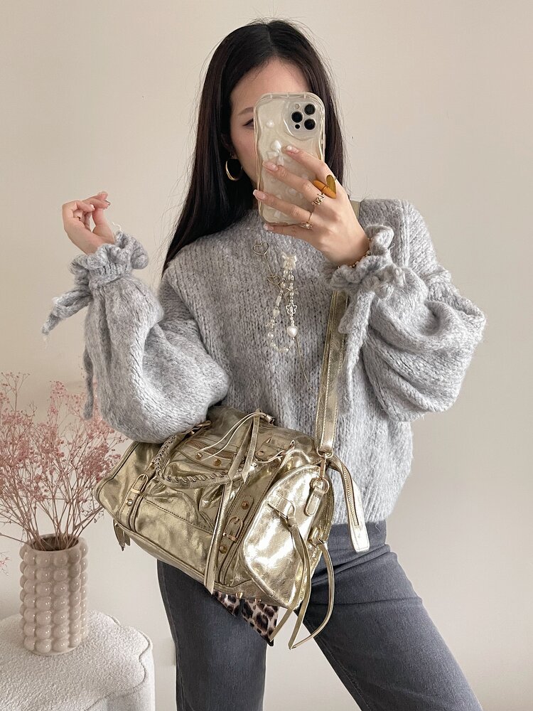 Sara City Studs Bag / Gold