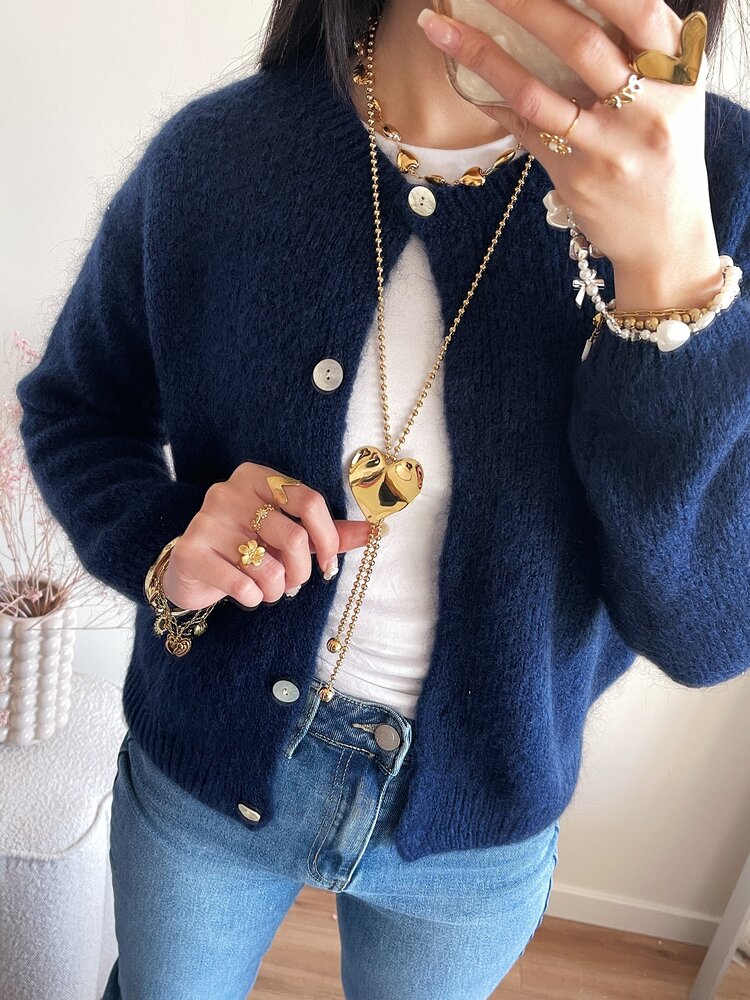 Gold Forever Heart Statement Necklace