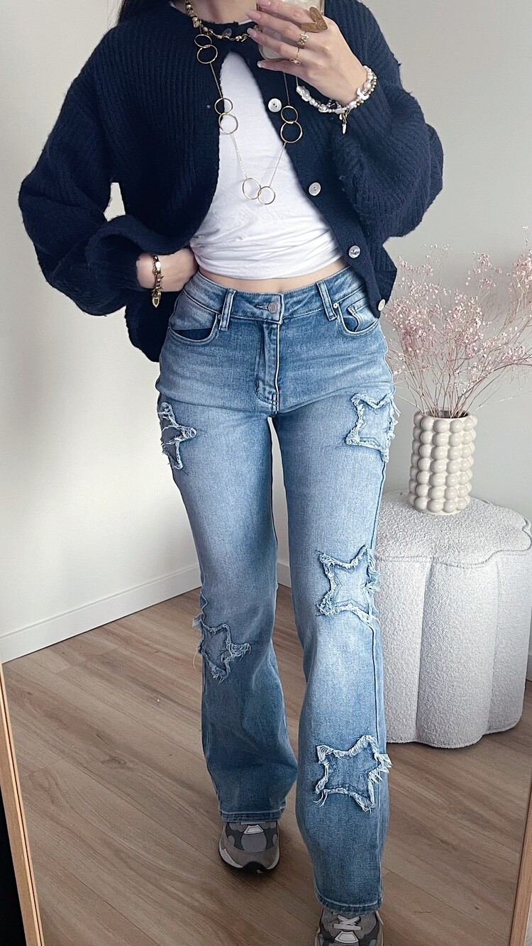 Liv Star Flared Jeans / Blue