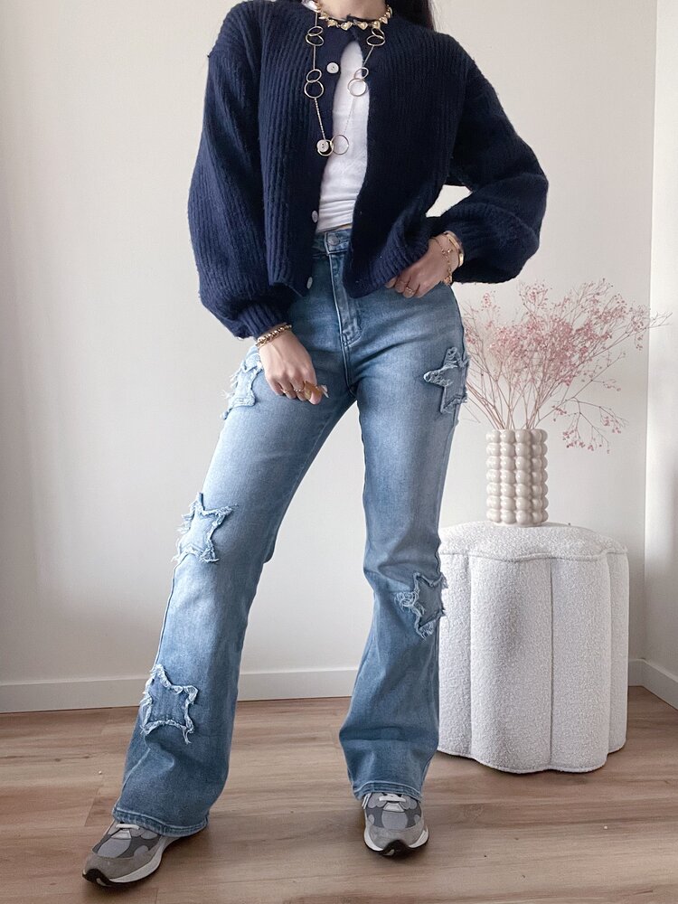 Liv Star Flared Jeans / Blue