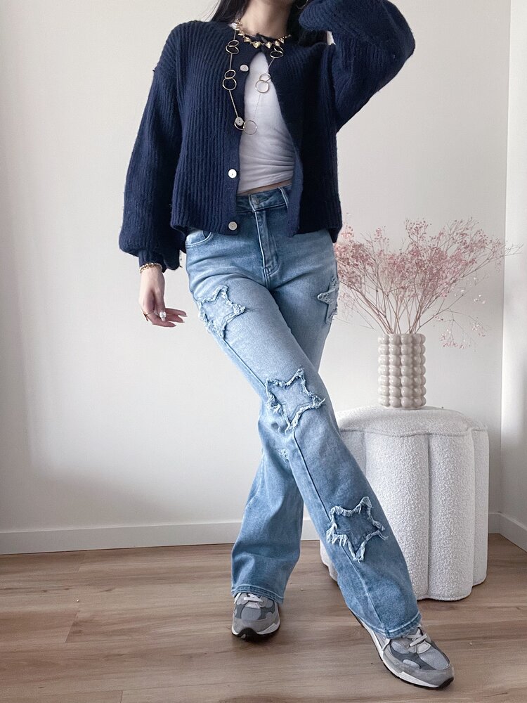 Liv Star Flared Jeans / Blue