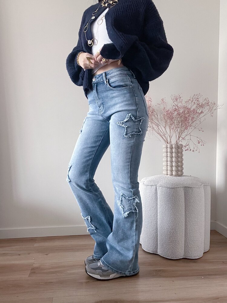 Liv Star Flared Jeans / Blue