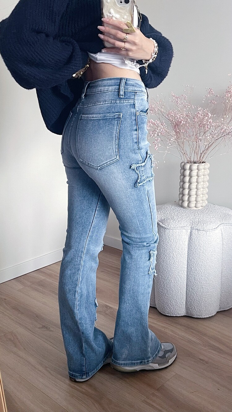 Liv Star Flared Jeans / Blue