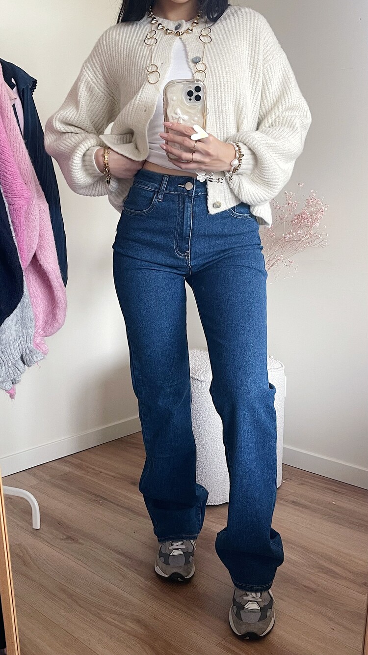 Ofelia Wide Leg Jeans / Dark Blue (TALL)