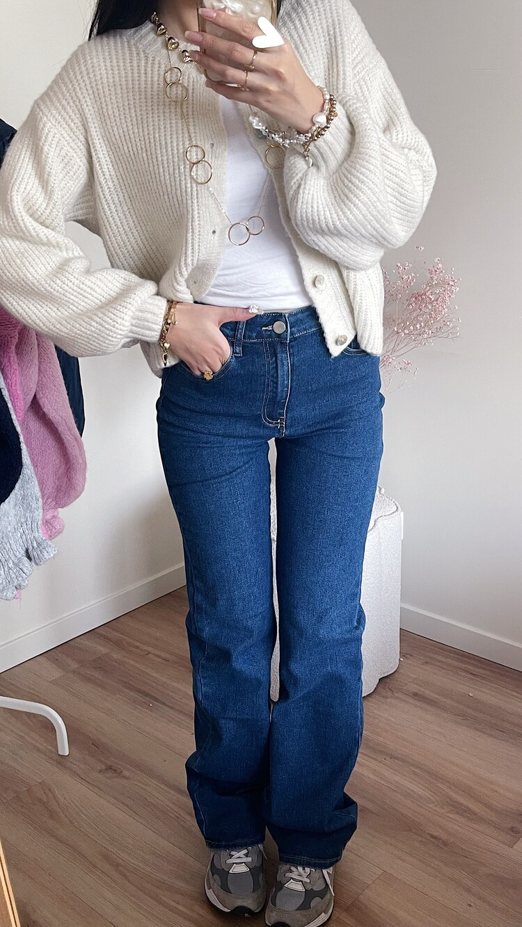 Ofelia Wide Leg Jeans / Dark Blue (TALL)
