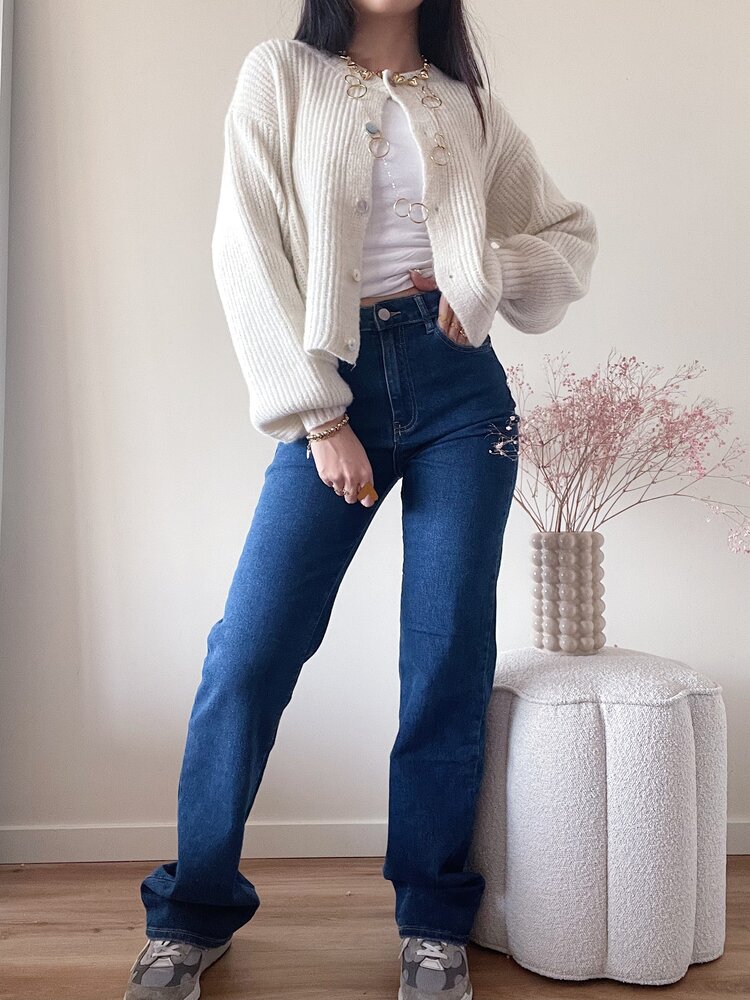 Ofelia Wide Leg Jeans / Dark Blue (TALL)