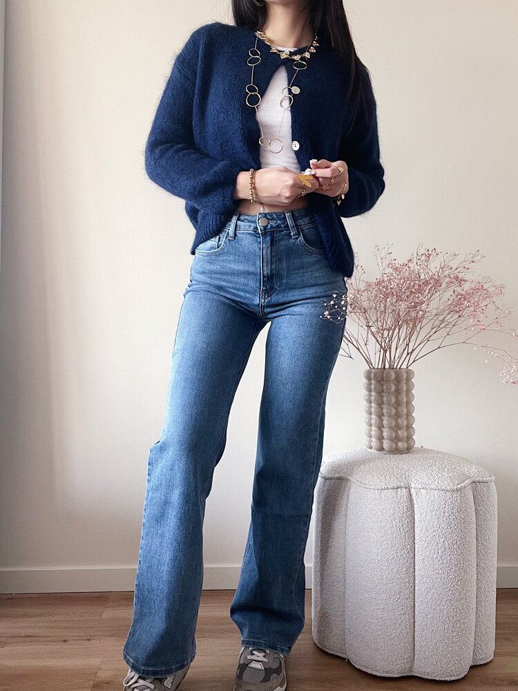 Pien Wide Leg Jeans / Medium Blue