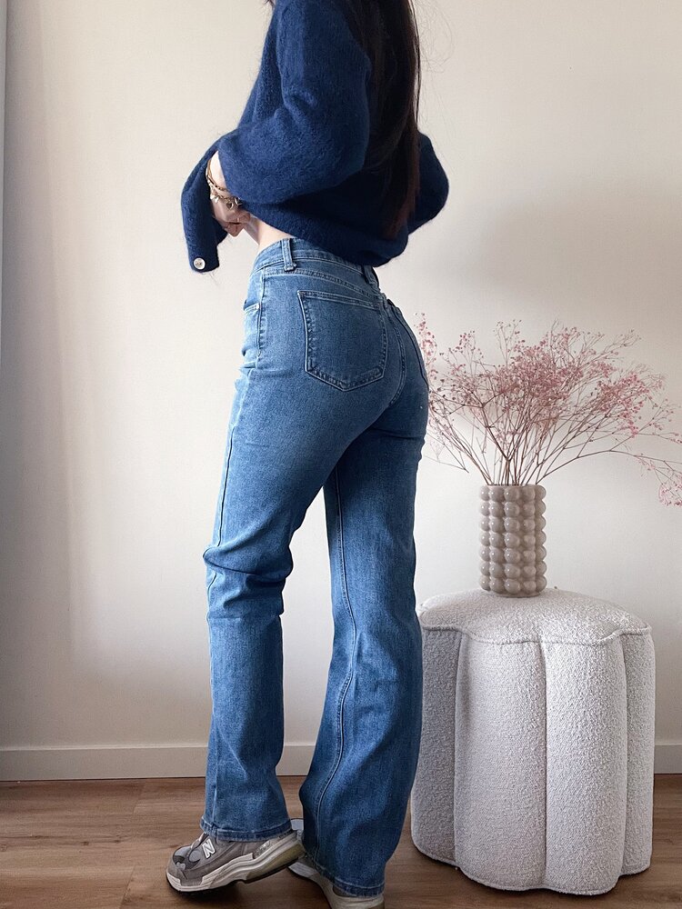 Pien Wide Leg Jeans / Medium Blue