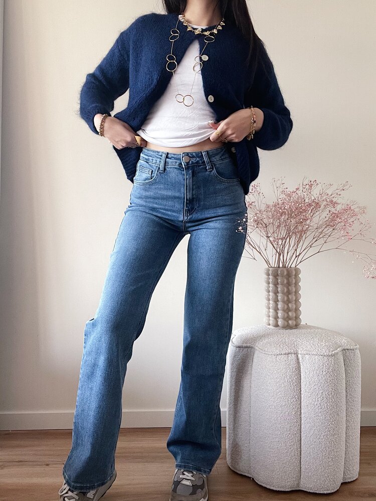 Pien Wide Leg Jeans / Medium Blue