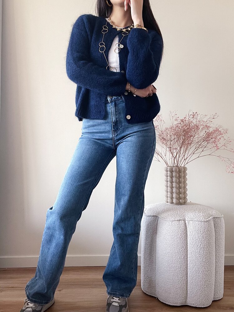 Pien Wide Leg Jeans / Medium Blue