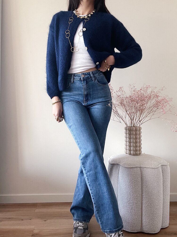 Pien Wide Leg Jeans / Medium Blue