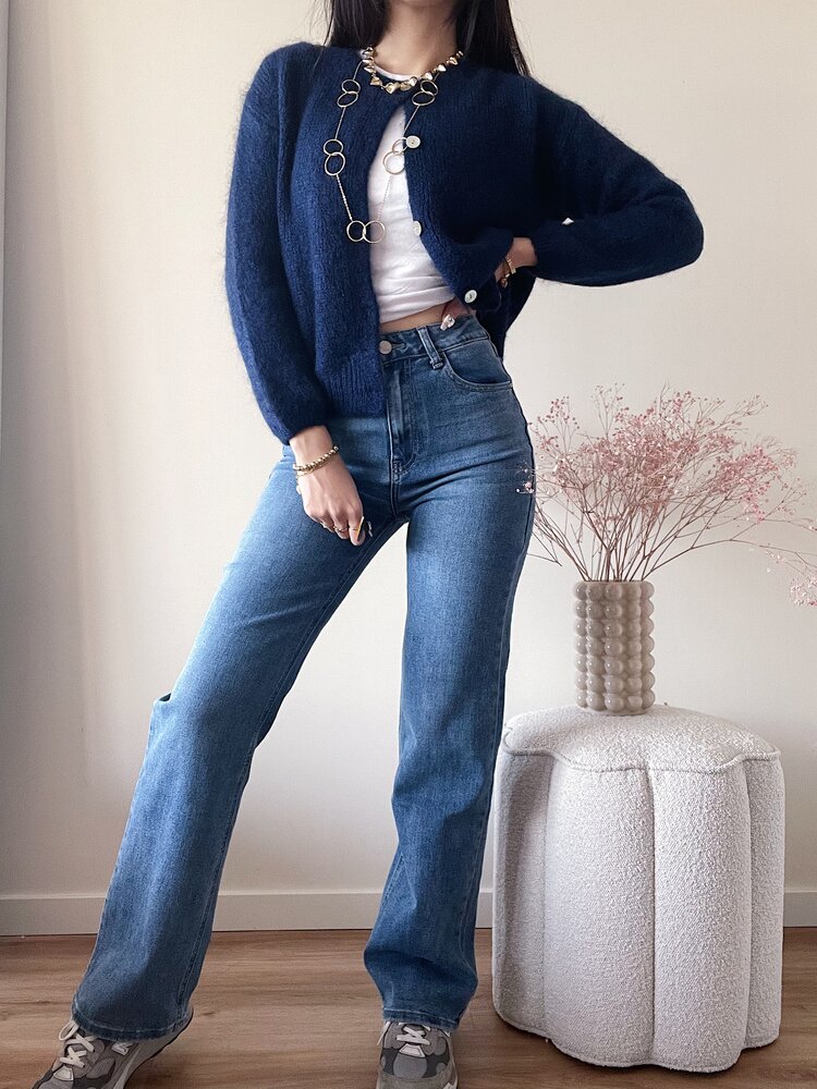 Pien Wide Leg Jeans / Medium Blue