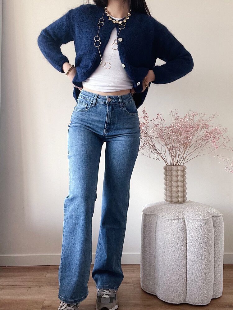 Pien Wide Leg Jeans / Medium Blue