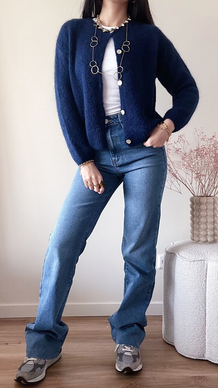 Adina Straight Leg Jeans / Medium Blue (TALL)