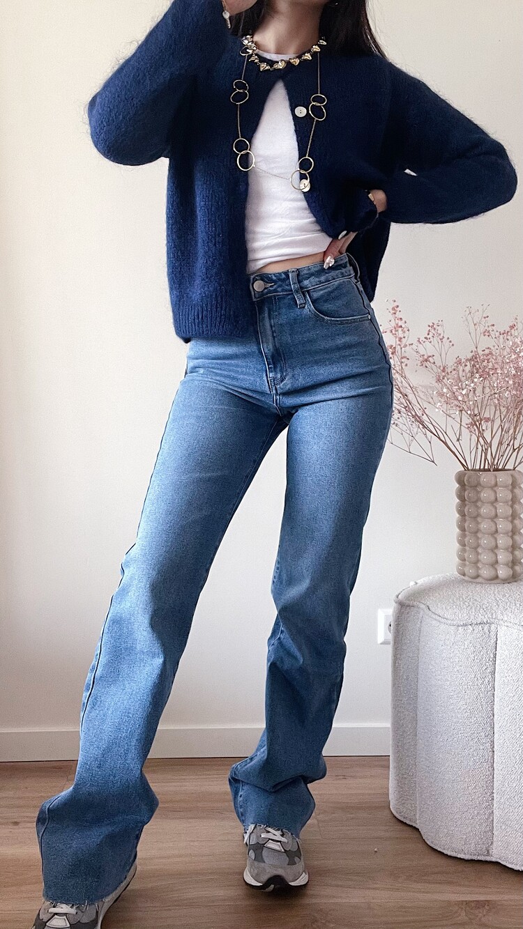 Adina Straight Leg Jeans / Medium Blue (TALL)