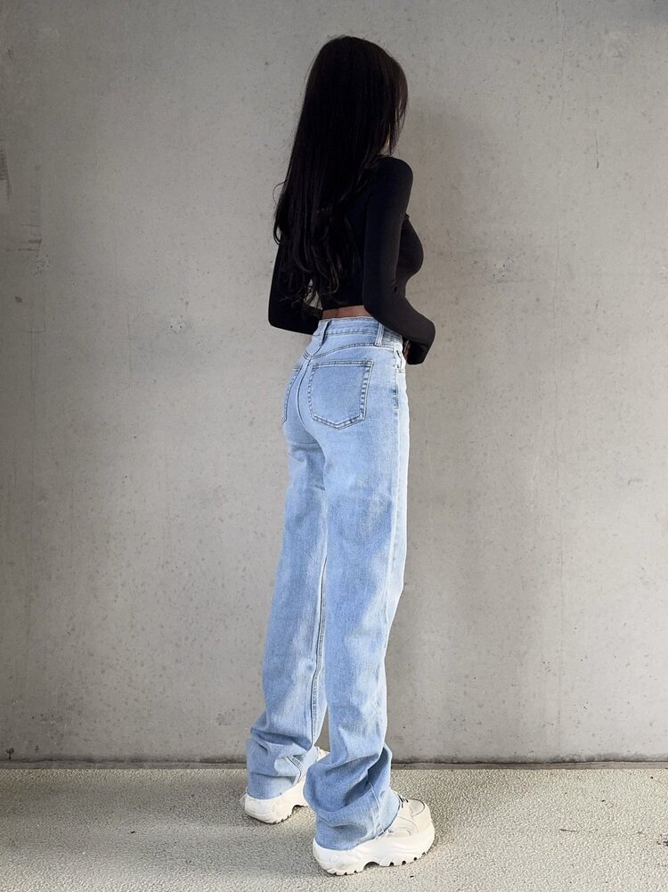 Melina Straight Leg Jeans / Blue (TALL)
