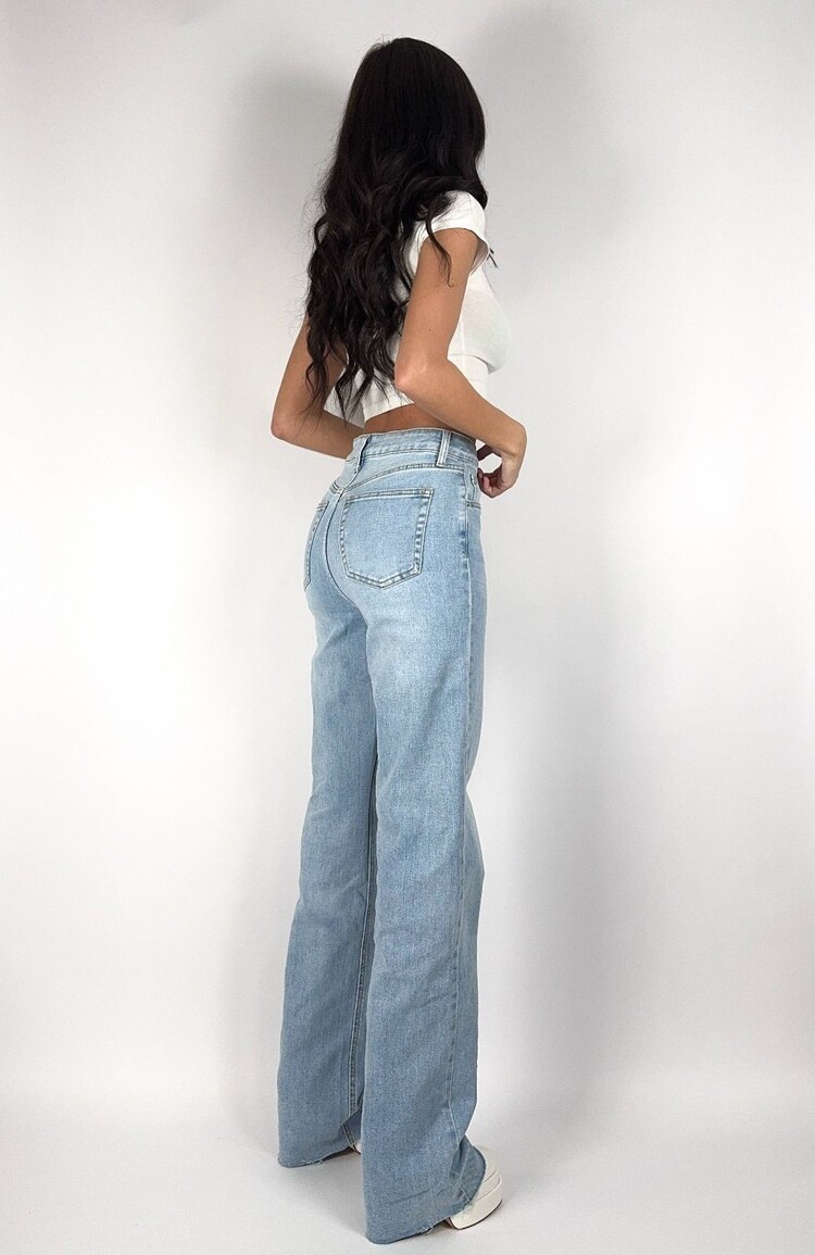 Melina Straight Leg Jeans / Blue (TALL)