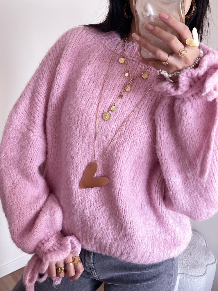 Gold Statement Heart Long Necklace