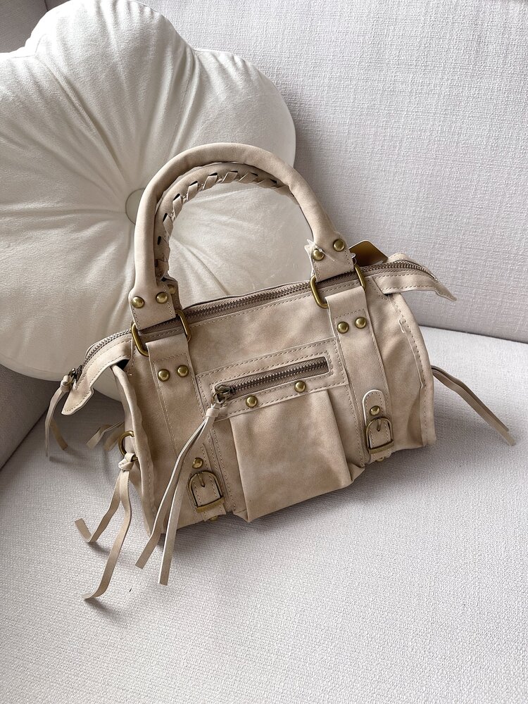Maya City Studs Bag / Khaki Taupe