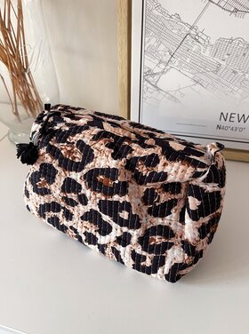 Bali Leopard Pouch / Brown (S)