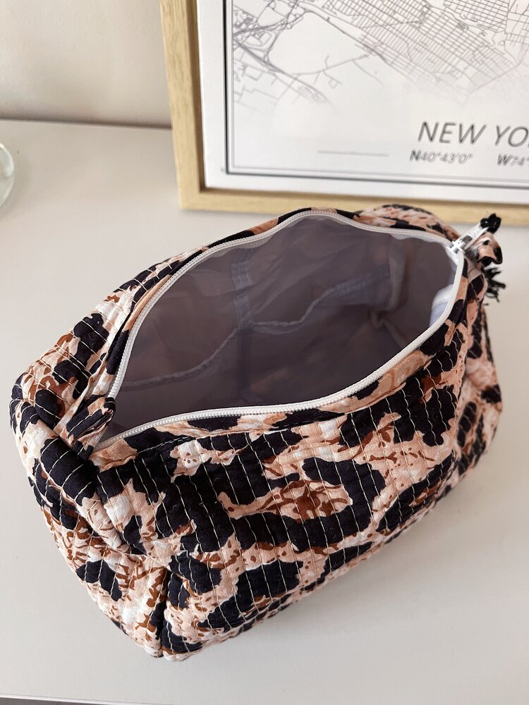 Bali Leopard Pouch / Brown (S)