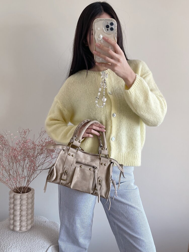 Maya City Studs Bag / Khaki Taupe
