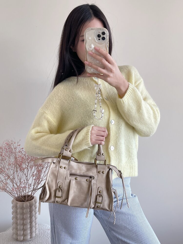 Maya City Studs Bag / Khaki Taupe