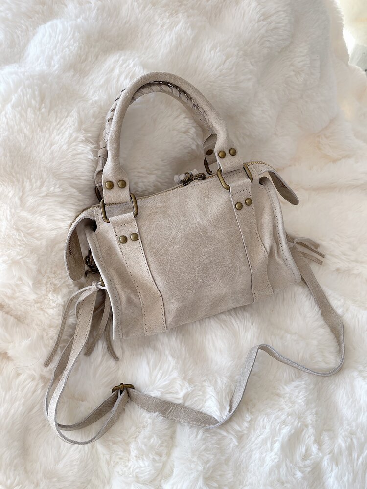 Nora City Studs Bag / Beige Ecru
