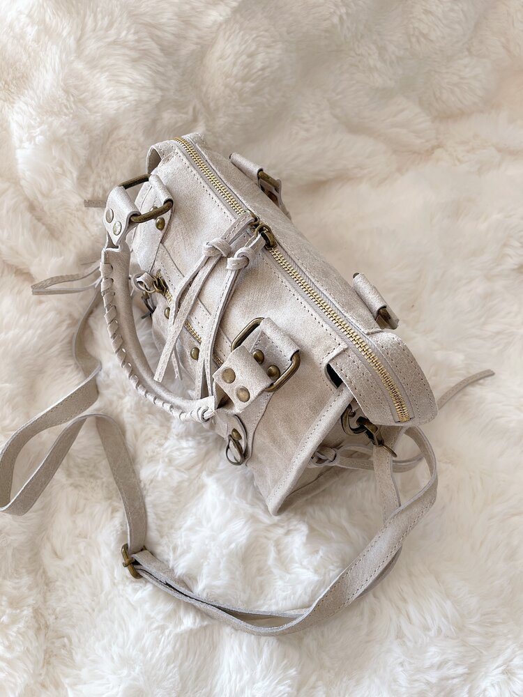 Nora City Studs Bag / Beige Ecru