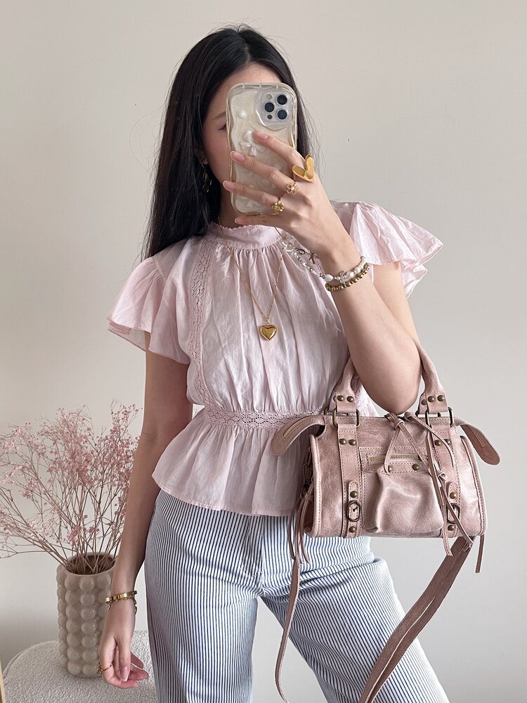 Nora City Studs Bag / Powder Pink