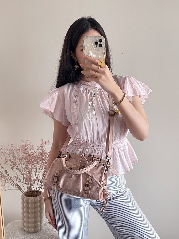 Nora City Studs Bag / Powder Pink