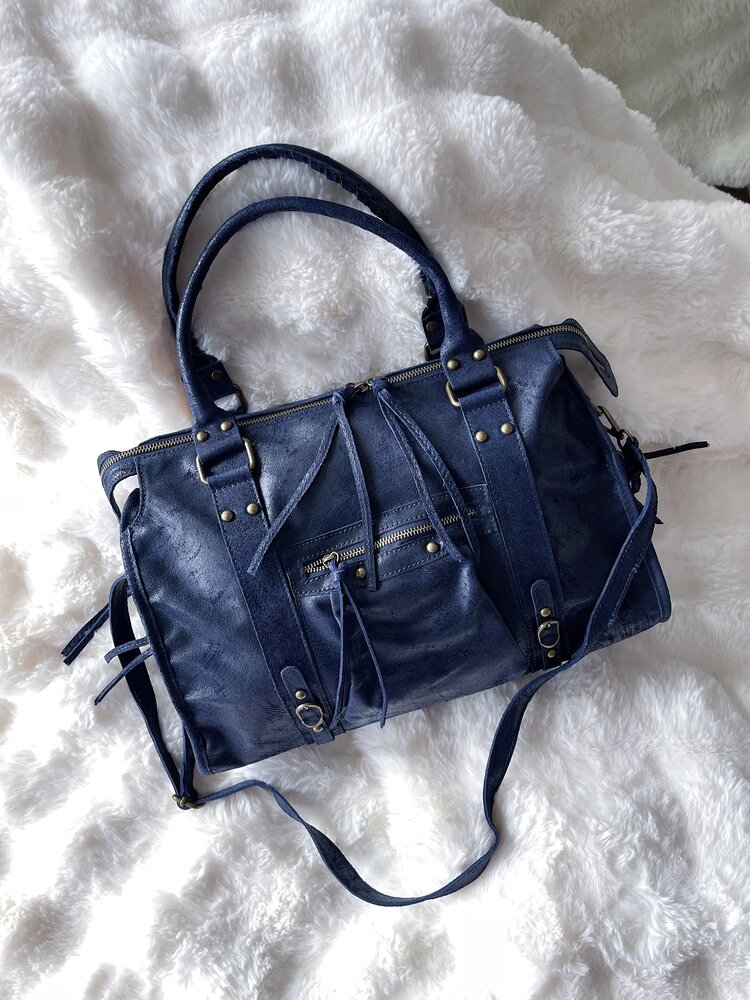 Blaire City Studs Bag / Navy Blue