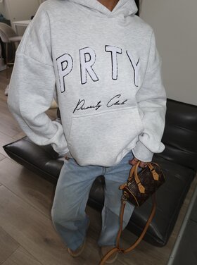 Priority Club Teddy Hoodie / Light Grey