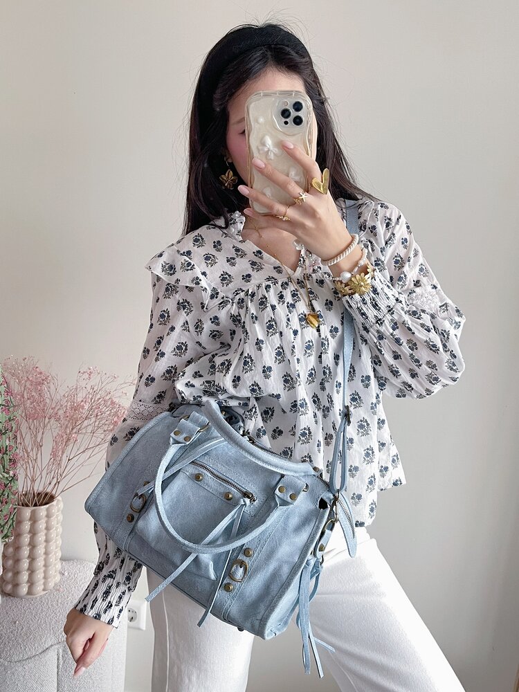 Rosie City Studs Bag / Light Blue