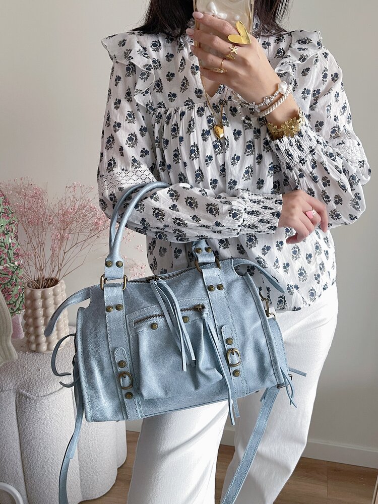 Rosie City Studs Bag / Light Blue