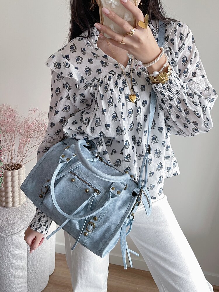 Rosie City Studs Bag / Light Blue