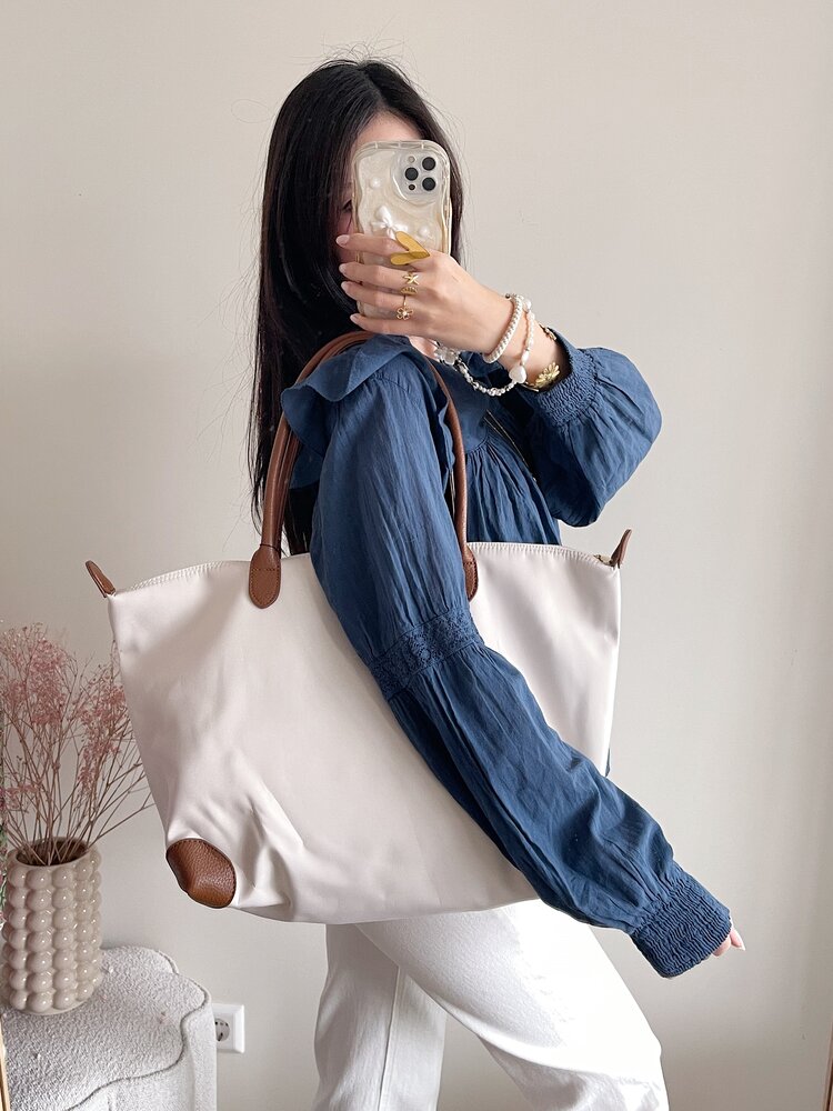 Raine Shoulder Bag / Light Beige