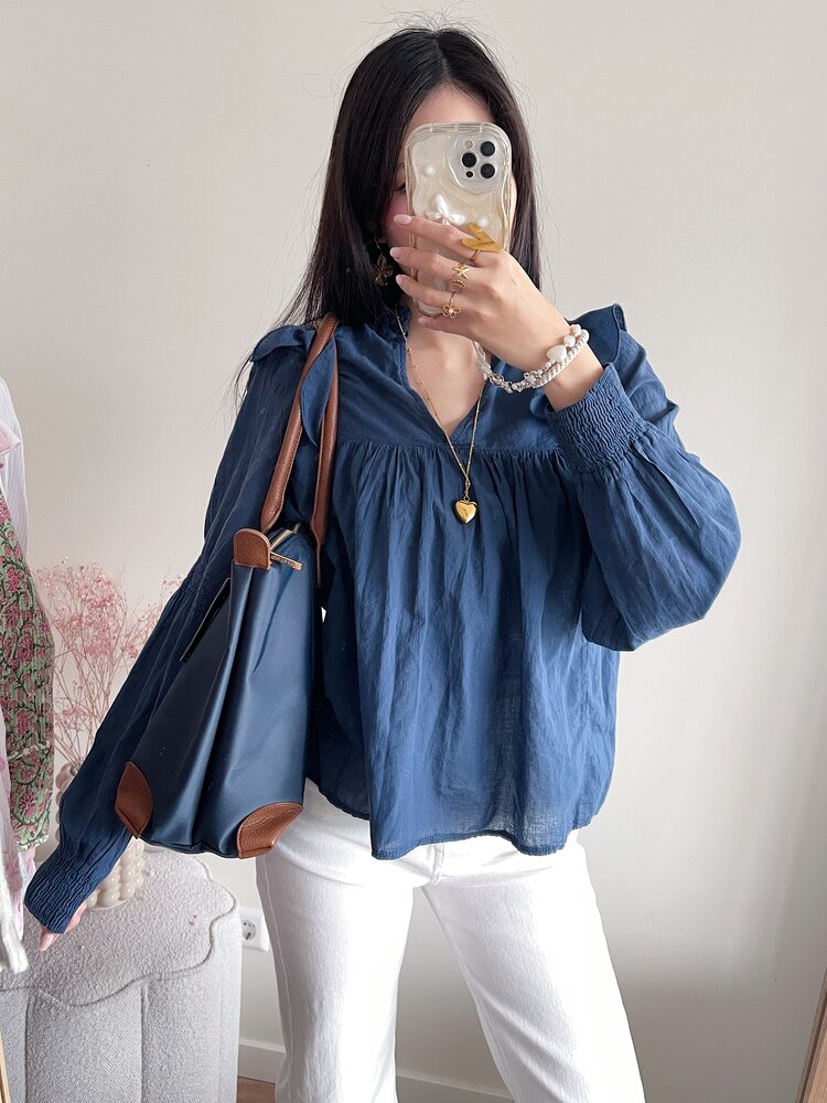 Raine Shoulder Bag / Navy Blue