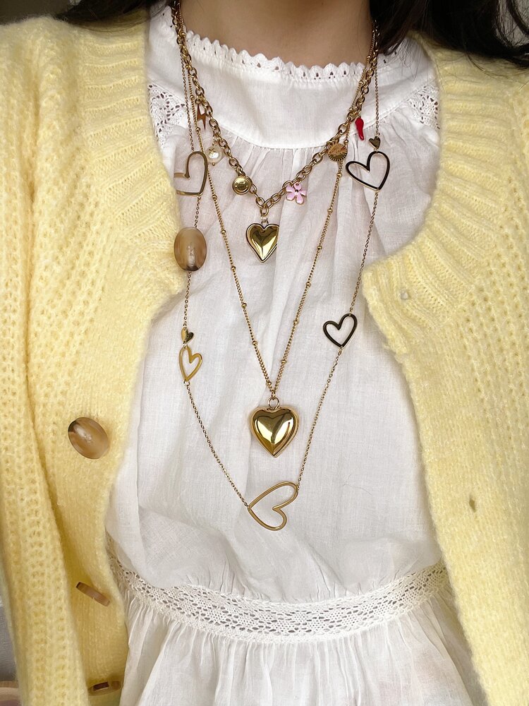 Gold 7 Mixed Charms Necklace / Type C8