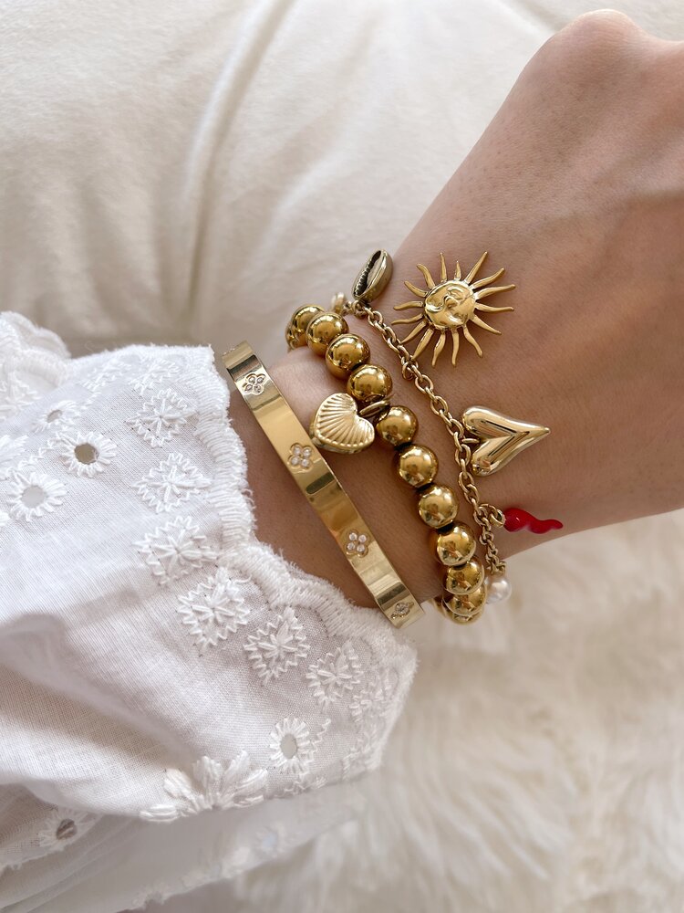 Gold Seraphim Mixed Charm Bracelet