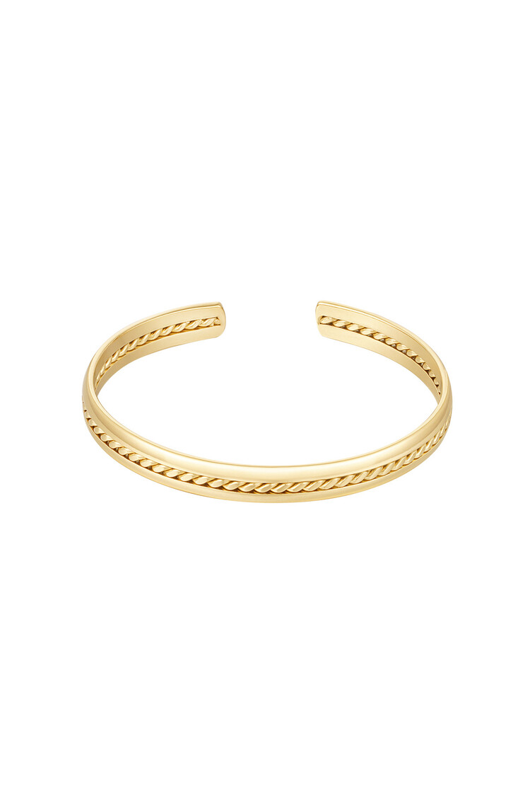 Gold Twist Bangle Bracelet