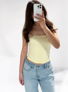 Steffie Basic Tube Top / Light Yellow
