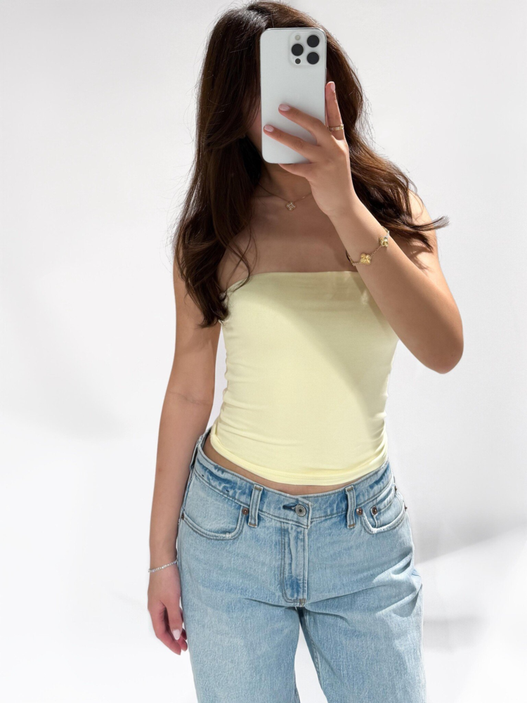 Steffie Basic Tube Top / Light Yellow